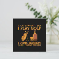 Das ist es, was ich tue, ich spiele Golf, ich trin
