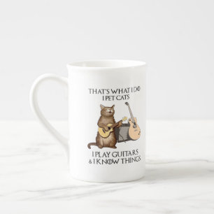 Das ist es, was ich tue, Katzen zu essen, die ich  Prozellantasse