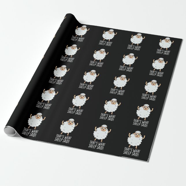 Das ist es, was Schafe gesagt Funny Animal Pun Dar Geschenkpapier (Ungerollt)