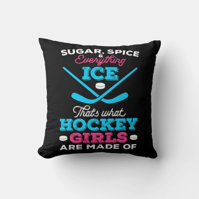 Das ist es, woraus Hockeymädchen gemacht sind Kissen (Vorderseite)