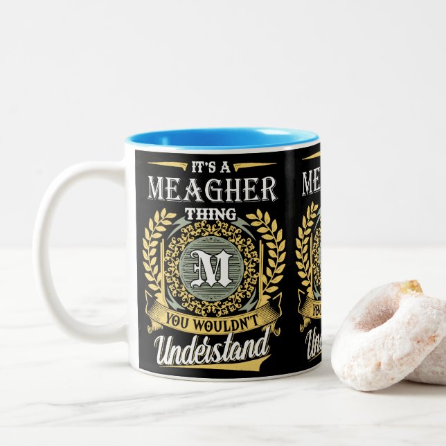 Das ist etwas, das man nicht verstehen konnte zweifarbige tasse (Mit Donut)