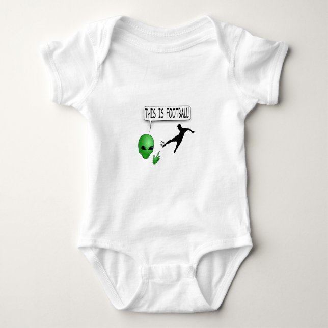 Das ist Fußball Baby Strampler (Vorderseite)