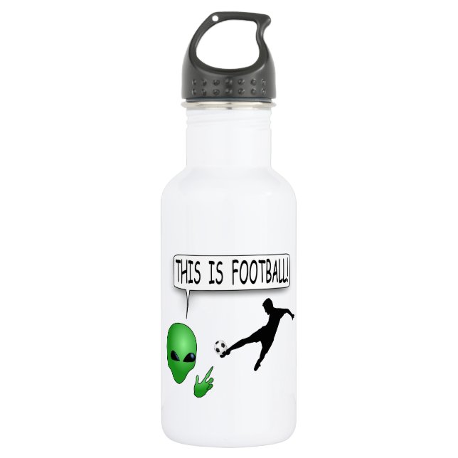 Das ist Fußball Edelstahlflasche (Vorderseite)