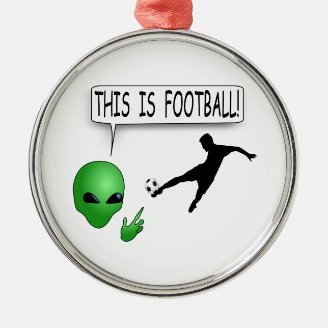 Das ist Fußball Ornament Aus Metall (Vorne)