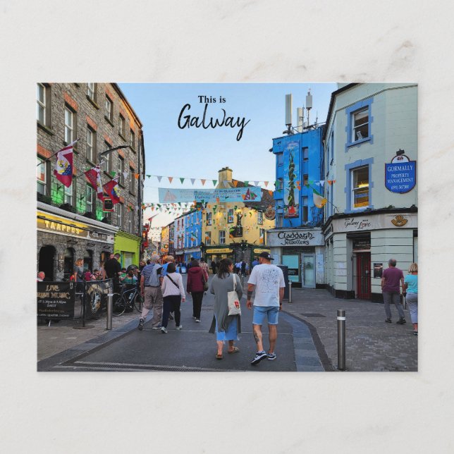 Das ist Galway-Irland Postkarte (Vorderseite)