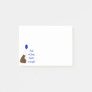 Das ist genug Fun Balloon-Bären-Zitat Post-it Klebezettel