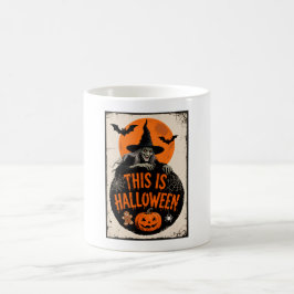 Das ist Halloween Beängstigend Hexe Retro Spooky P Kaffeetasse