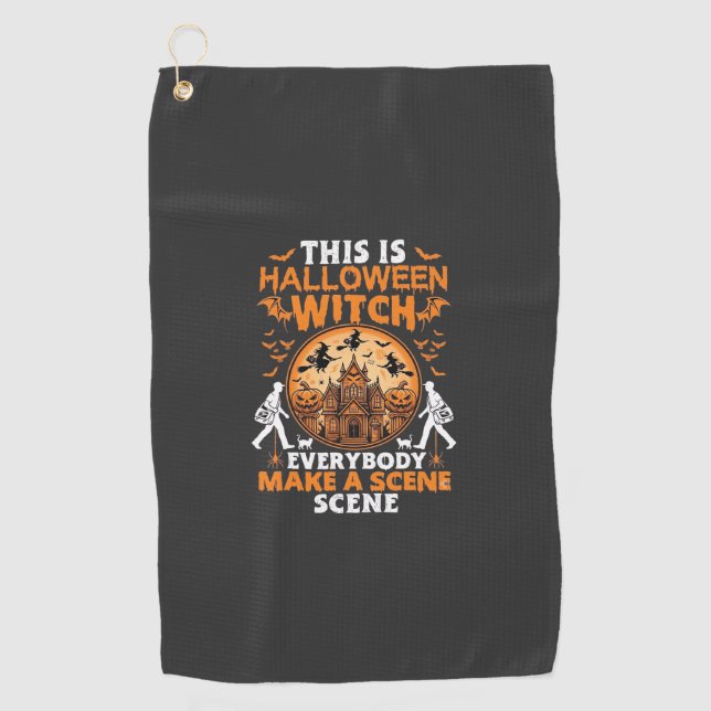 Das ist Halloween Golfhandtuch (Vorderseite)