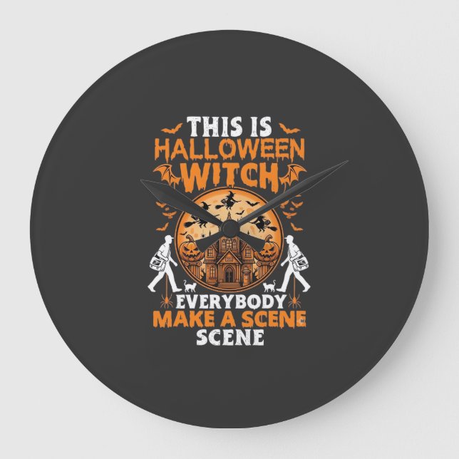 Das ist Halloween Große Wanduhr (Vorderseite)