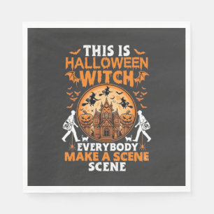 Das ist Halloween Hexe Jeder Macht Eine Szene Pos Serviette