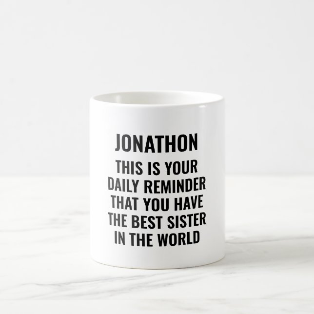 Das ist Ihre Erinnerung, die sich durch ihre Schwi Kaffeetasse (Mittel)