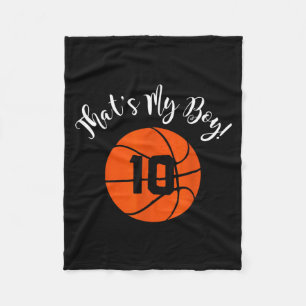 Das ist Junge 10 Basketballspieler Mama oder Papa Fleecedecke