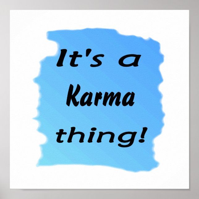 Das ist Karma! Poster (Vorne)