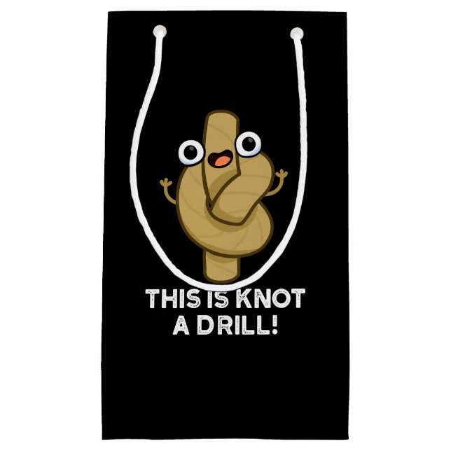 Das ist kein treibender Funny Rope Puff Dark BG Kleine Geschenktüte (Vorderseite)