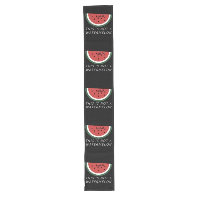 Das ist keine Wassermelone - Palästina-Wassermelon Großer Tischläufer (Vorderseite)