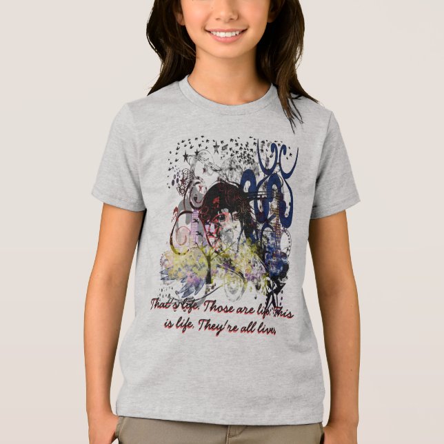 Das ist Leben. Das sind Leben. Sie sind alle Leben Tri-Blend Shirt (Vorderseite)