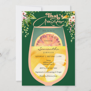 Das ist mehr Peach Fuzz Green Aperol Brautparty Einladung
