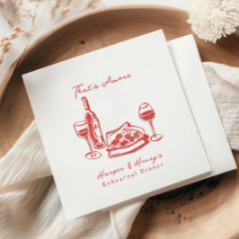 Das ist mehr Pizza Weinkeller Probe Abendessen Serviette