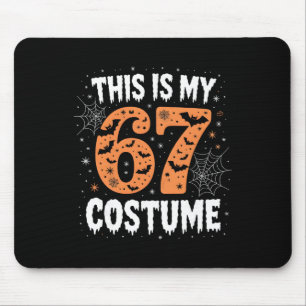 Das ist mein 67 Kostüm Lazy Brainrot Meme 67 Lusti Mousepad