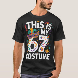 Das ist mein 67 Kostüm Purim Mardi Gras Karneval M T-Shirt