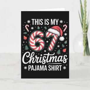 Das ist mein 67 Weihnachts-Pyjama 67 Meme Gen Alph Karte
