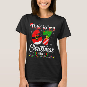 Das ist mein 67 Weihnachts-Pyjama Lustiges Xmas 6 T-Shirt