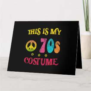 Das ist mein 70er Costume Vintag Funny Groovy Peac Karte