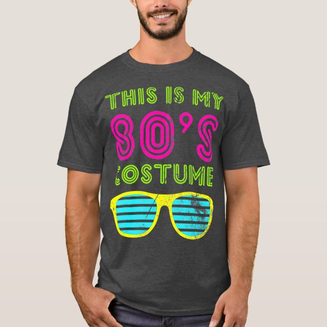 Das ist mein 80er Kostüm Neon 80er 90er Party T-Shirt (Vorderseite)