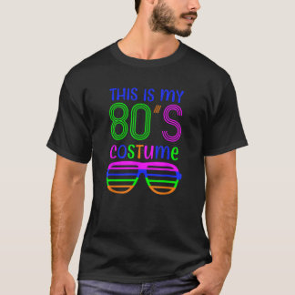 Das ist mein 80er-Kostüm-Party-Shirt-buntes Thema T-Shirt