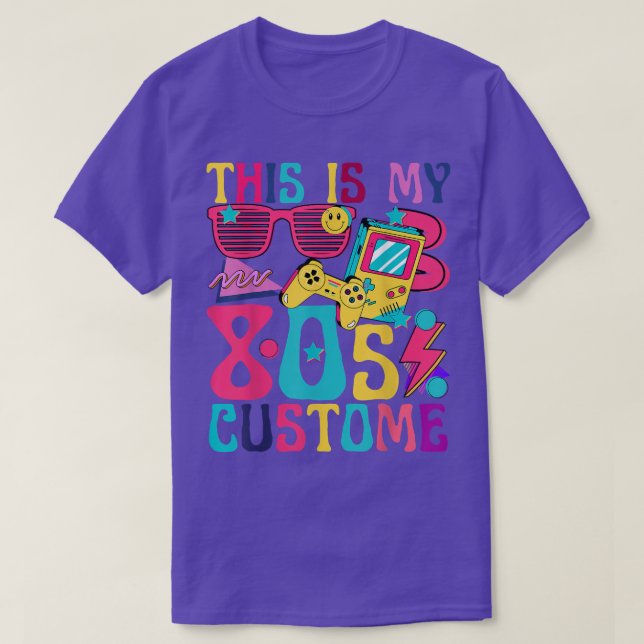 Das ist mein 80er-Kostüm Retro 1980 Musikthementei T-Shirt (Design vorne)