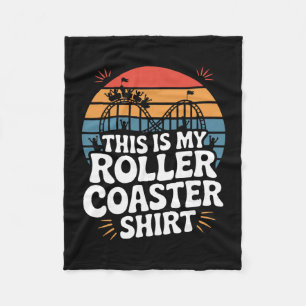 Das ist mein Achterbahn-Shirt Fleecedecke