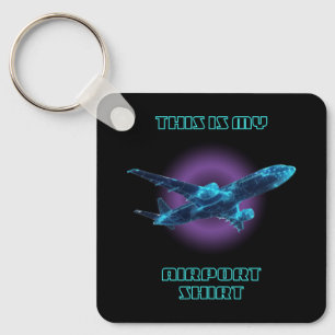 Das ist mein Airport-Shirt Familie Reisen Schlüsselanhänger