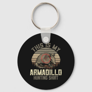 Das ist mein Armadillo-Jagd-Shirt - Retro Armadil Schlüsselanhänger