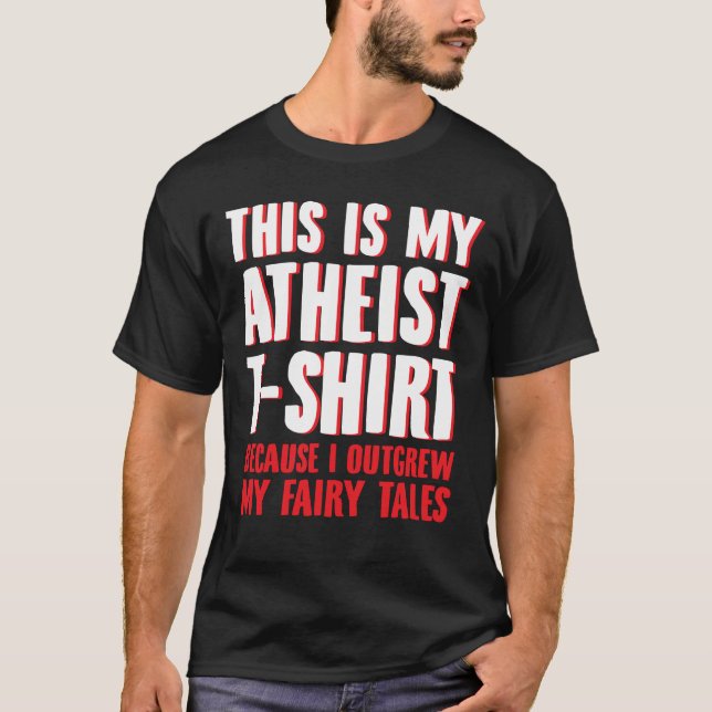 Das ist mein atheistisches Shirt - lustiger Atheis (Vorderseite)