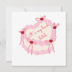 Das ist mein Bachelorette   Coquette Cake Brautpar Einladung