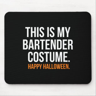 Das ist mein Barkeeper-Kostüm lustiger Halloween Mousepad