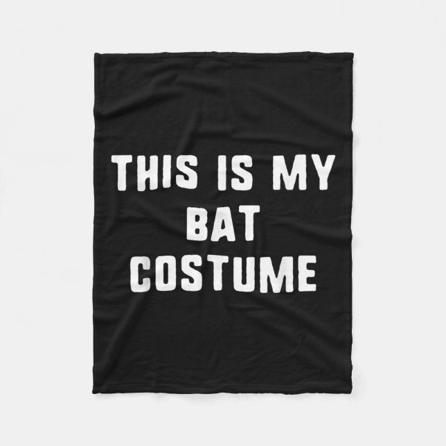 Das ist mein Bat-Kostüm Halloween lustige, leichte Fleecedecke (Vorderseite)