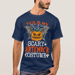 Das ist mein Beängstigender Barkeeper Kostüm Fun T-Shirt