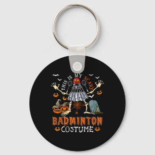 Das ist mein Beängstigendes Badminton-Kostüm Hallo Schlüsselanhänger