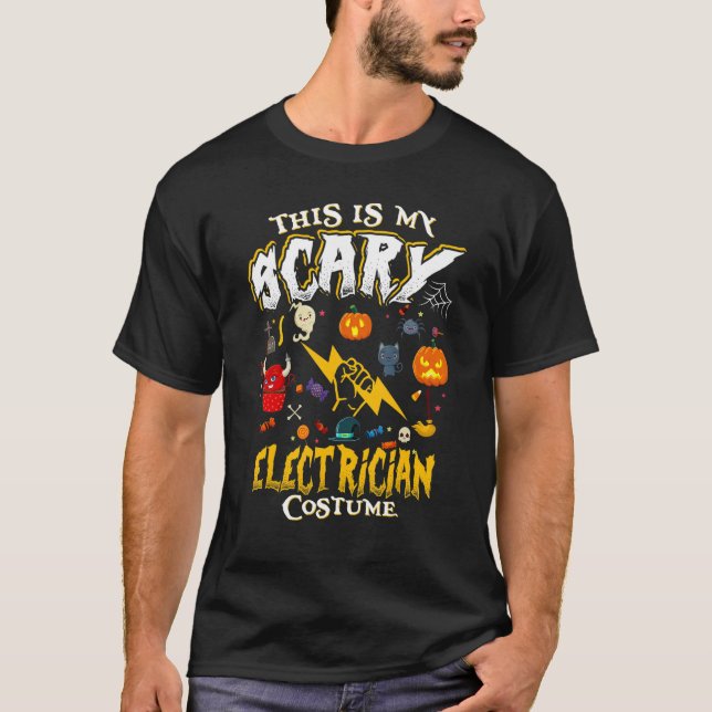Das ist mein Beängstigendes Elektrokostüm Hallowee T-Shirt (Vorderseite)