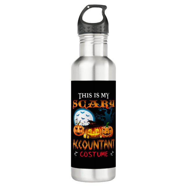 Das ist mein Beängstigendes Kostüm Halloween Edelstahlflasche (Vorderseite)