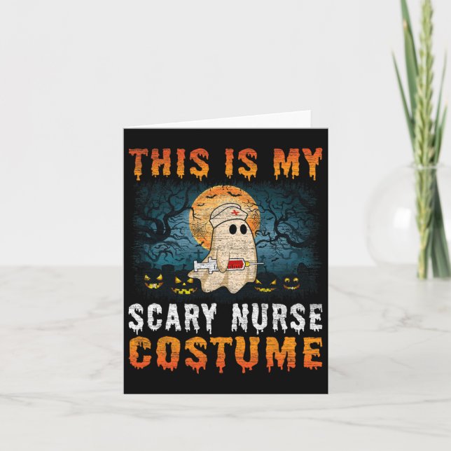 Das ist mein Beängstigendes Kostüm Halloween Women Karte (Vorderseite)