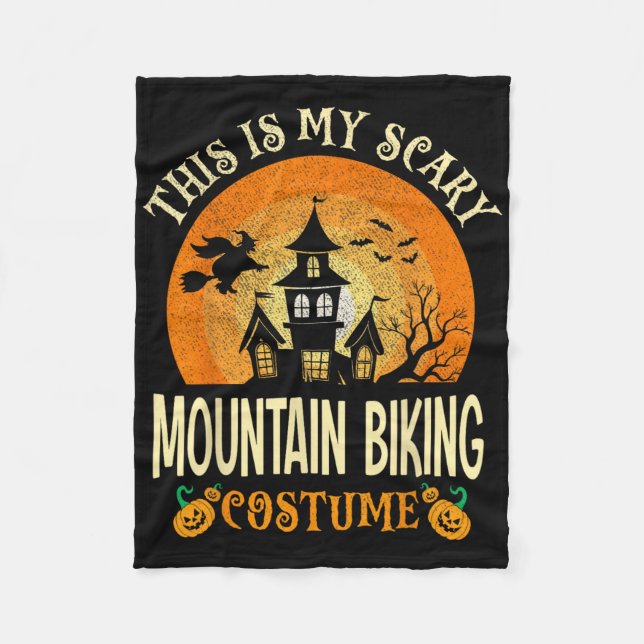 Das ist mein Beängstigendes Mountainbike-Kostüm Ha Fleecedecke (Vorderseite)
