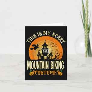 Das ist mein Beängstigendes Mountainbike-Kostüm Ha Karte
