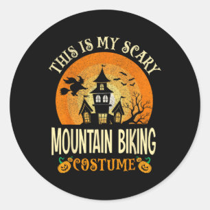 Das ist mein Beängstigendes Mountainbike-Kostüm Ha Runder Aufkleber