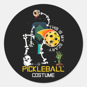 Das ist mein Beängstigendes Pickleball-Kostüm Hall Runder Aufkleber