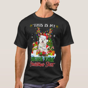 Das ist mein Bichon Frise Weihnachten Funny Hund X T-Shirt