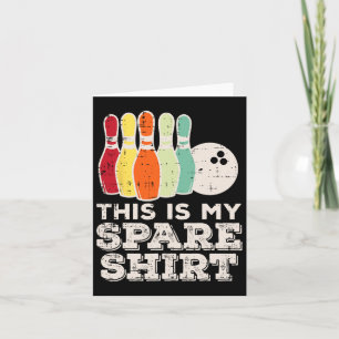 Das ist mein Bowling Spare Shirt Retro Bowler Men Karte