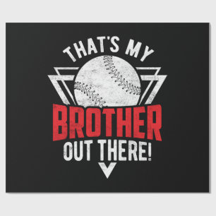 Das ist mein Bruder da draußen! Baseball-Bruder Geschenkpapier