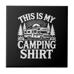 Das ist mein Camping lustiger Camper Fliese
